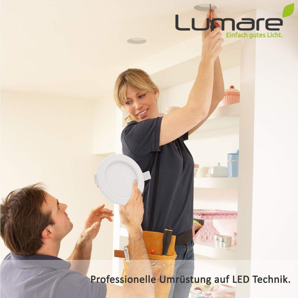 LED Beépíthető Spotlámpa, 9 db-os szett, 12 W, 800 lm, IP44 Ultra Vékony, Nappali és Fürdőszoba Lámpák Újracsomagolt termék - Outlet24