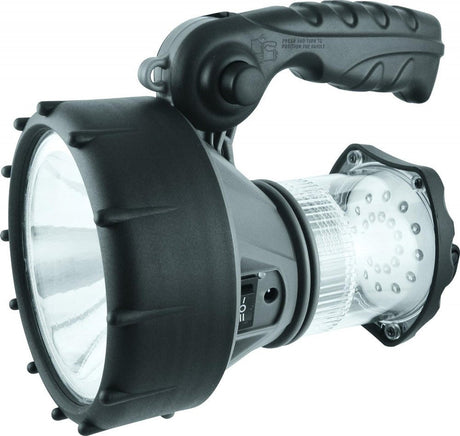 LED Reflektor, Újratölthető, 1W és 24 LED Lámpa, Szürke/Fekete Használt termék - Outlet24
