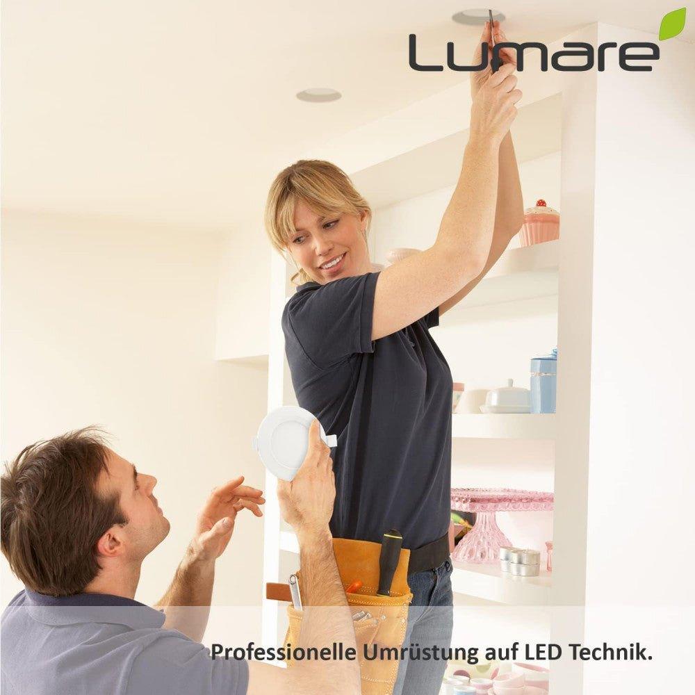 LED Ultra-Flat Beépíthető Spotlámpa, Mini Vékony Mennyezeti Fények Meleg Fehérben, 3 darabos készlet - Újracsomagolt termék - Outlet24
