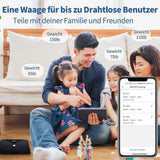 Lepulse Lescale F5 digitális intelligens mérleg testzsírral és izomtömeggel, iOS/Android német alkalmazással, 180 kg-ig - Újracsomagolt termék - Outlet24
