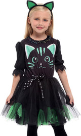 Macskás Jelmez Halloween Cosplay Farsangra 110 - 120 méret - Outlet24