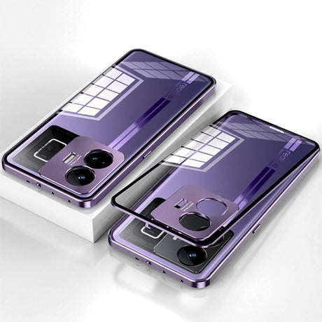 Mágneses Adsorpciós Mobiltelefontok Realme GT 3-hoz, Csúszásbiztos Zár, Lila - Outlet24