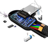 Mcdodo® LED 90 Fokos Jobb Szögű Lightning-USB Nylonszövött Kábel Apple-hez - Outlet24