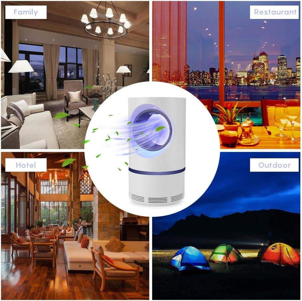 Modern Stílusú UV LED Fényes Szúnyog és Légyölő Lámpa, Hálószoba és Nappali használatra, ABS Anyagból - Outlet24