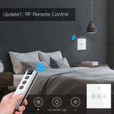 MOES vezeték nélküli intelligens otthoni kapcsoló(RF433, semleges vezető nélkül, fehér) - Outlet24