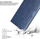 Motorola Moto G60S Kék Flip Folio Tok, Mágneses Zárású Kártyatartóval és Állvánnyal - Outlet24