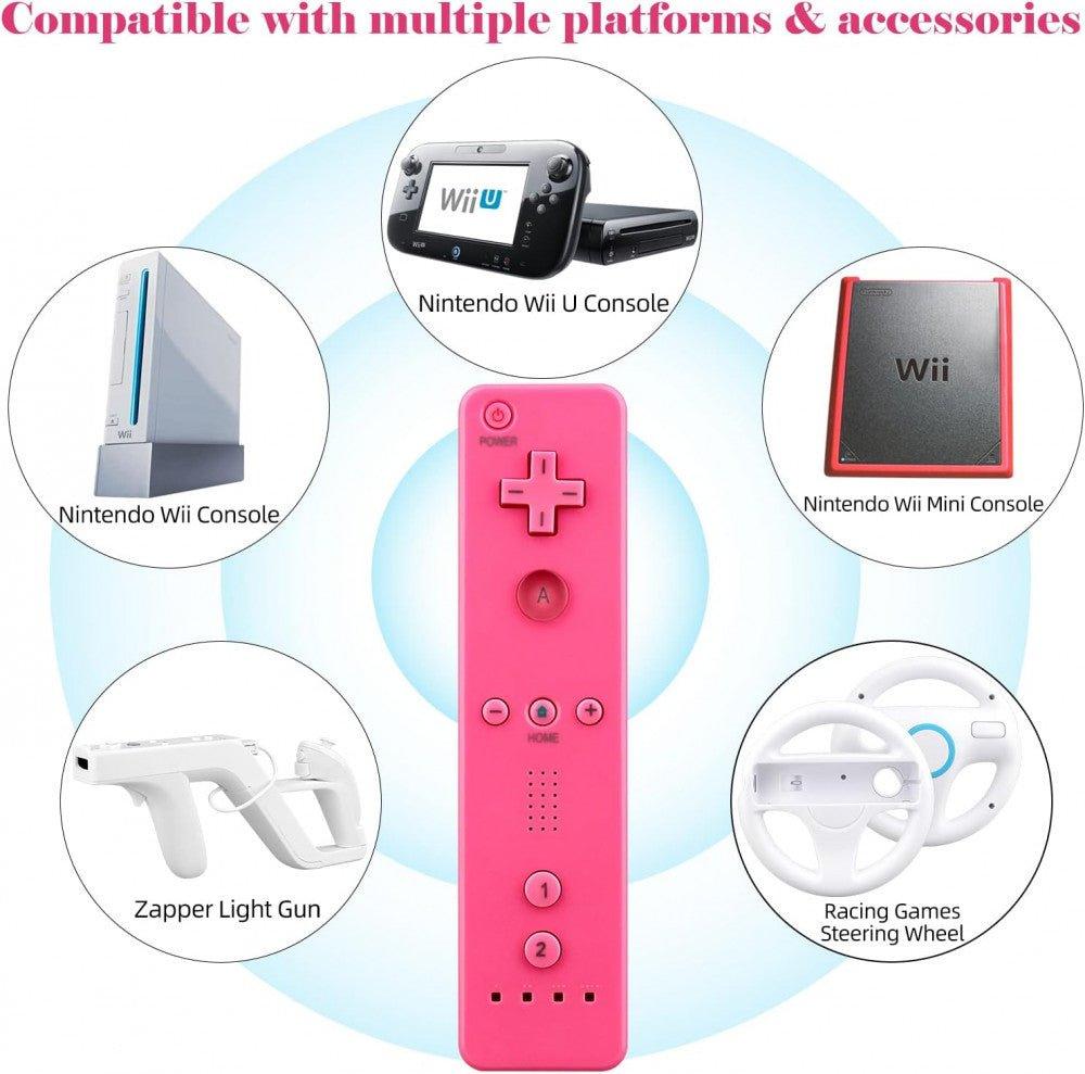 Mozgásérzékelős Távirányító és Vezetékes Nunchuck Készlet Wii-hez, Rózsaszín Újracsomagolt termék - Outlet24