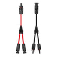 Napelemes Kábel Y Aljzattal, PV Paralel Adapter, Fotovoltaikus Csatlakozó, 30A (1 piros +1 fekete) Újracsomagolt termék - Outlet24