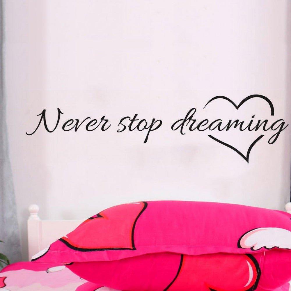 "Never stop dreaming" fali dekoráció 57 x 16,5 centiméter - Outlet24