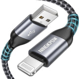 NINGKPOW Fonott telefontöltő kábel 2 méter 2db USB A to USB C - Outlet24