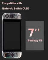 Nintendo Switch OLED 2021 Modellhez 3 Csomag Edzett Üveg Képernyővédő, 9H Keménységű Karcolásálló - Outlet24