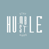 "Stay Humble Hustle Hard" fali dekoráció, 40 x 60 cm - Outlet24