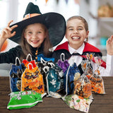 128 darabos Halloween édességtáska készlet gyerekeknek, party dekorációhoz (Méret:16,5×20 cm,13×26 cm) - Outlet24