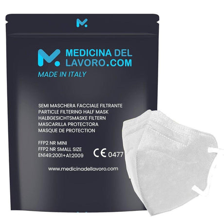 20 darabos FFP2/KN95 Maszk CE Minősített Kis Méretű Orvosi Maszk 4 Rétegű Szűrővel, ≥94% Szűrési Hatékonyság | Olaszországban Készült - Outlet24