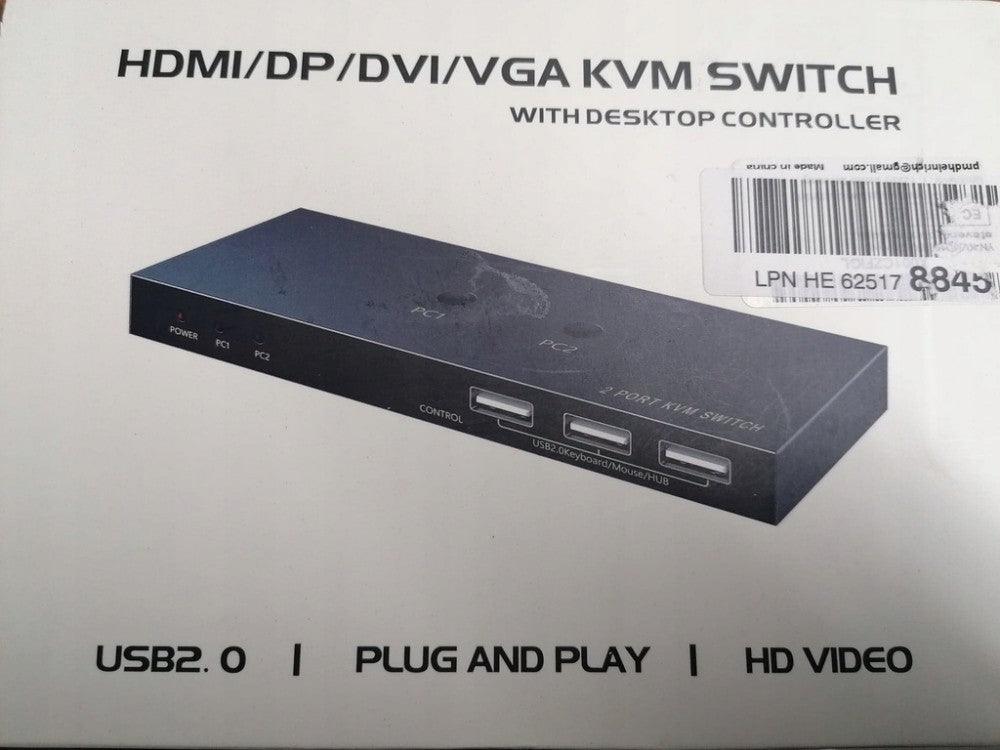 ROCKETEK HDMI/DP/DVI/VGA SWITCH kapcsoló (12071867332) - Outlet24
