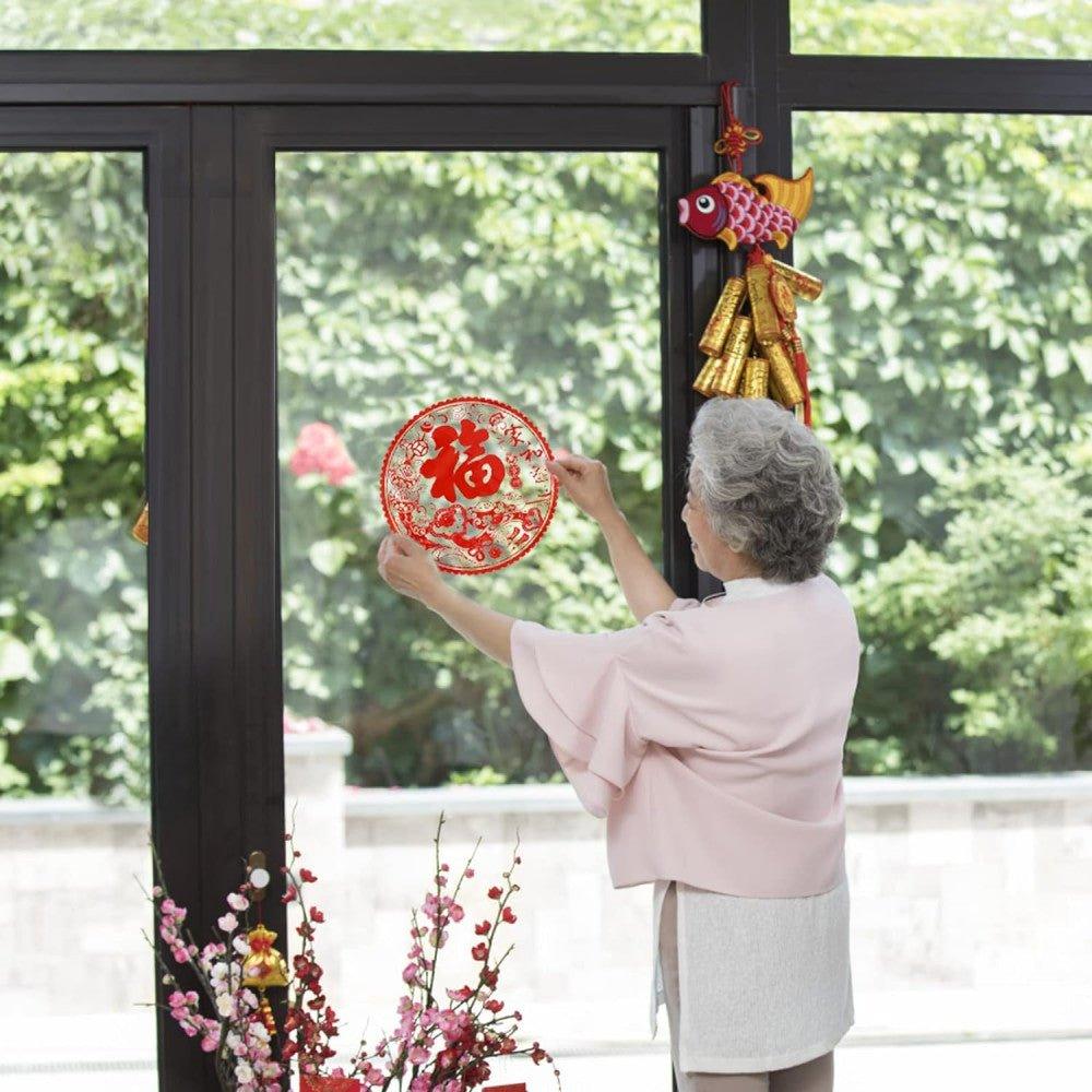 23 darab kínai újévi dekoráció készlet kínai kuplettel 2023-ra, kínai hong bao, kínai papí - Outlet24