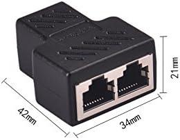 RJ45 Ethernet Splitter Adapter - Arany Dupla Aljzat HUB - Outlet24