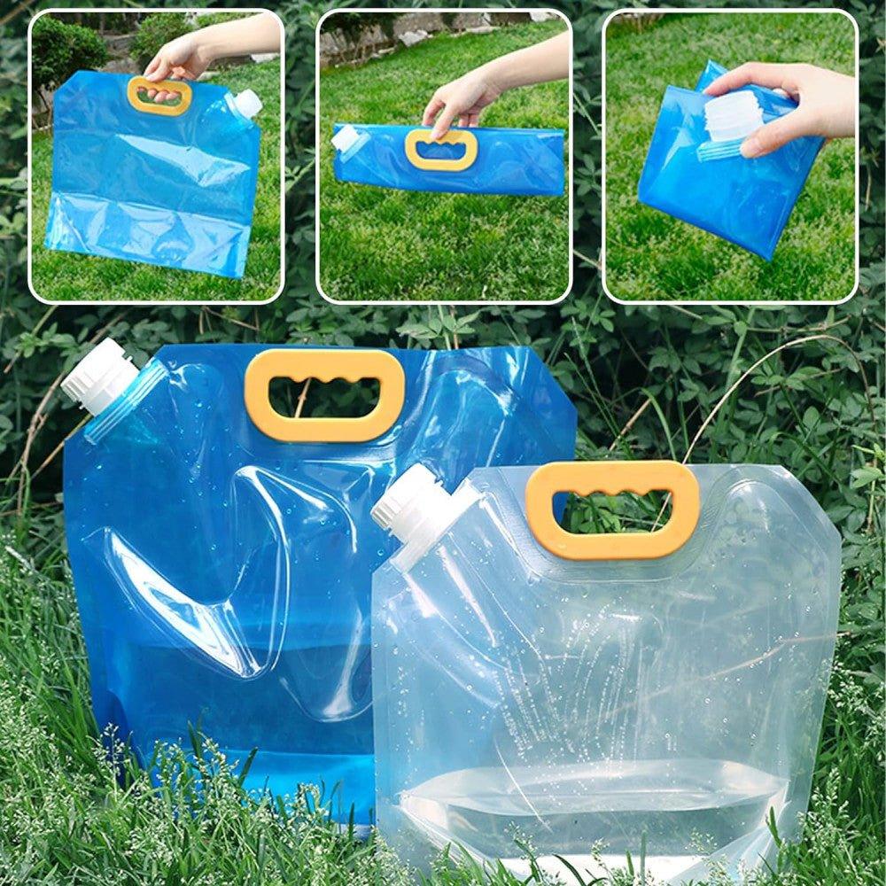4 db Összecsukható víztartály, 10L-es víztároló táska, kempingezéshez és túrázáshoz - Outlet24
