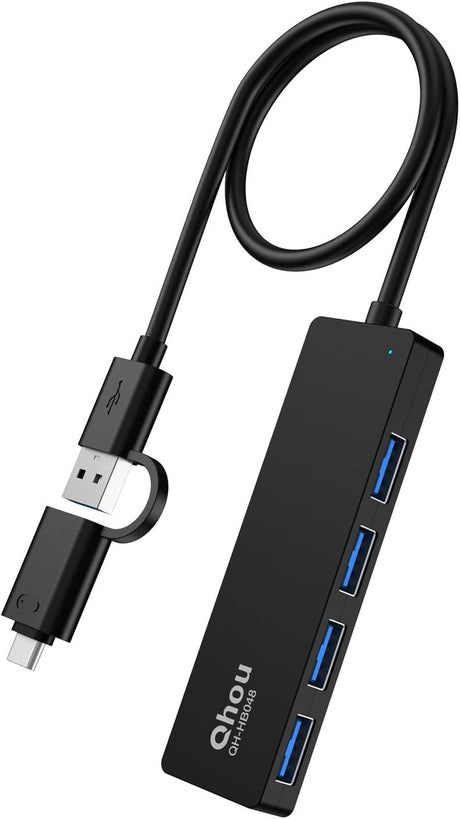 4 Port USB 3.0 Ultra-Slim Hub - Magas Sebességű Adapter PC, MAC, MacBook - Outlet24