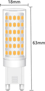 G9 LED Izzó Meleg Fehér 9W, Energiahatékony, 3-as Csomag - Outlet24