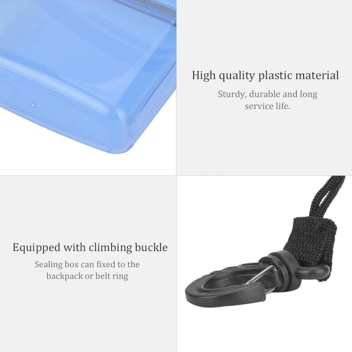 Vízálló Dive Seal Box, Átlátszó Műanyag, Kajakos Tároló Doboz Kék - Outlet24