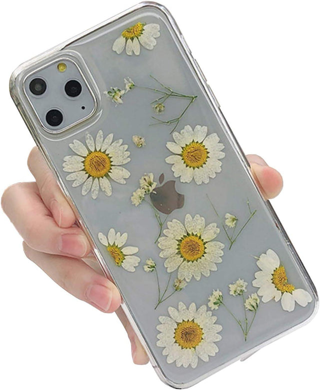 iPhone 11 Valódi Szárított Virágos Szilikon Védőtok - Outlet24