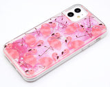 iPhone 11 Flamingó Rózsaszín Csillámos Folyékony Glitter Tok - Outlet24