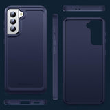 Samsung S22 Kék Tok: TPU Keret + PC Hát, Katonai Védettség - Outlet24