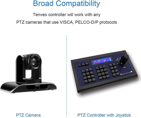 Tenveo KZ1 PTZ Kontroller Joystickkel, VISCA és PELCO Támogatással - Outlet24