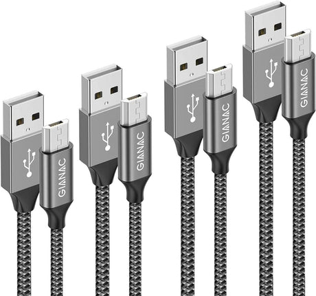 Gyors Töltésű Micro USB Kábel 4db - 0,5/1/2/3m - Outlet24