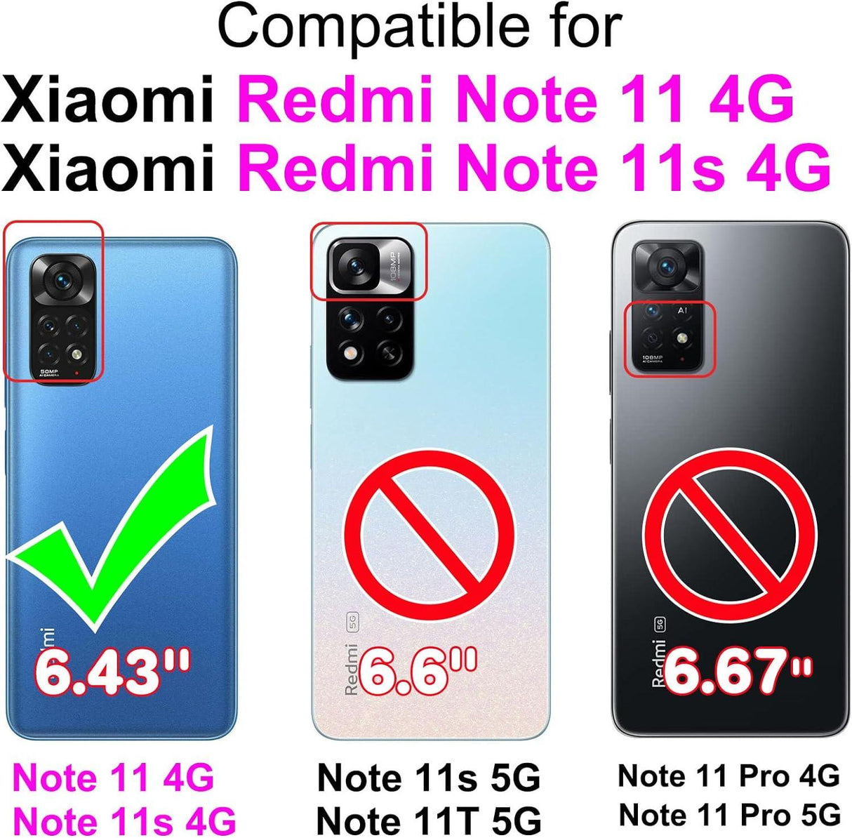 Xiaomi Redmi Note 11/11S Global PU Bőr Pénztárca Tok Kártyahelyekkel - Outlet24
