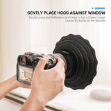Szilikon Objektívsapka Tükröződésgátló Canon Nikon DSLR-hez 73mm~88mm - Outlet24