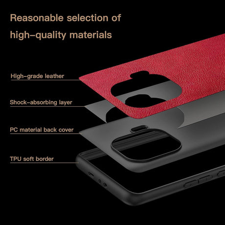Xiaomi Mi 11 Pro Vékony Bőrhatású TPU Tok - Glamor Piros - Outlet24
