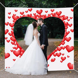 Szív alakú kivágós esküvői dekoráció, 2 m x 1,8 m - Outlet24