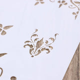 Rajzoló és Festő Sablonok Virág Designnal, Kézművesekhez és Scrapbookhoz (Fehér)