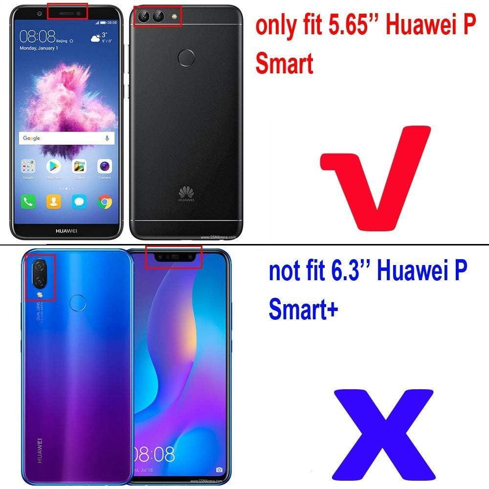 Vörös Kétrétegű Tok Huawei P Smart, Enjoy 7S-hez, Beépített Forgatható Gyűrűvel - Outlet24