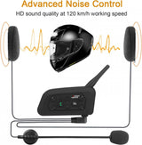 QSPORTPEAK Motoros Interkom Kiegészítők, Mikrofonos Fejhallgató Kemény Kábel V6 / V4 Bluetooth Intercomhoz Újracsomagolt termék - Outlet24