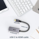 USB C - HDMI Adapter, Thunderbolt 3 Kompatibilis, 4K Támogatás