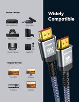 SNOWKIDS HDMI kábel 8K@60HZ 2m - Újracsomagolt termék - Outlet24