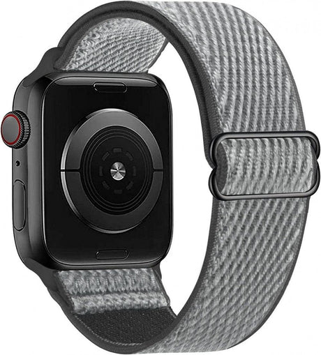 Solo Loop Kompatibilis Apple Watch Szíj, Elasztikus Állítható Nylon, Szürke - Outlet24