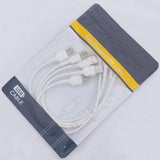 PEAKLIFT Mikro USB kábel 5db 30cm - Fehér - Outlet24