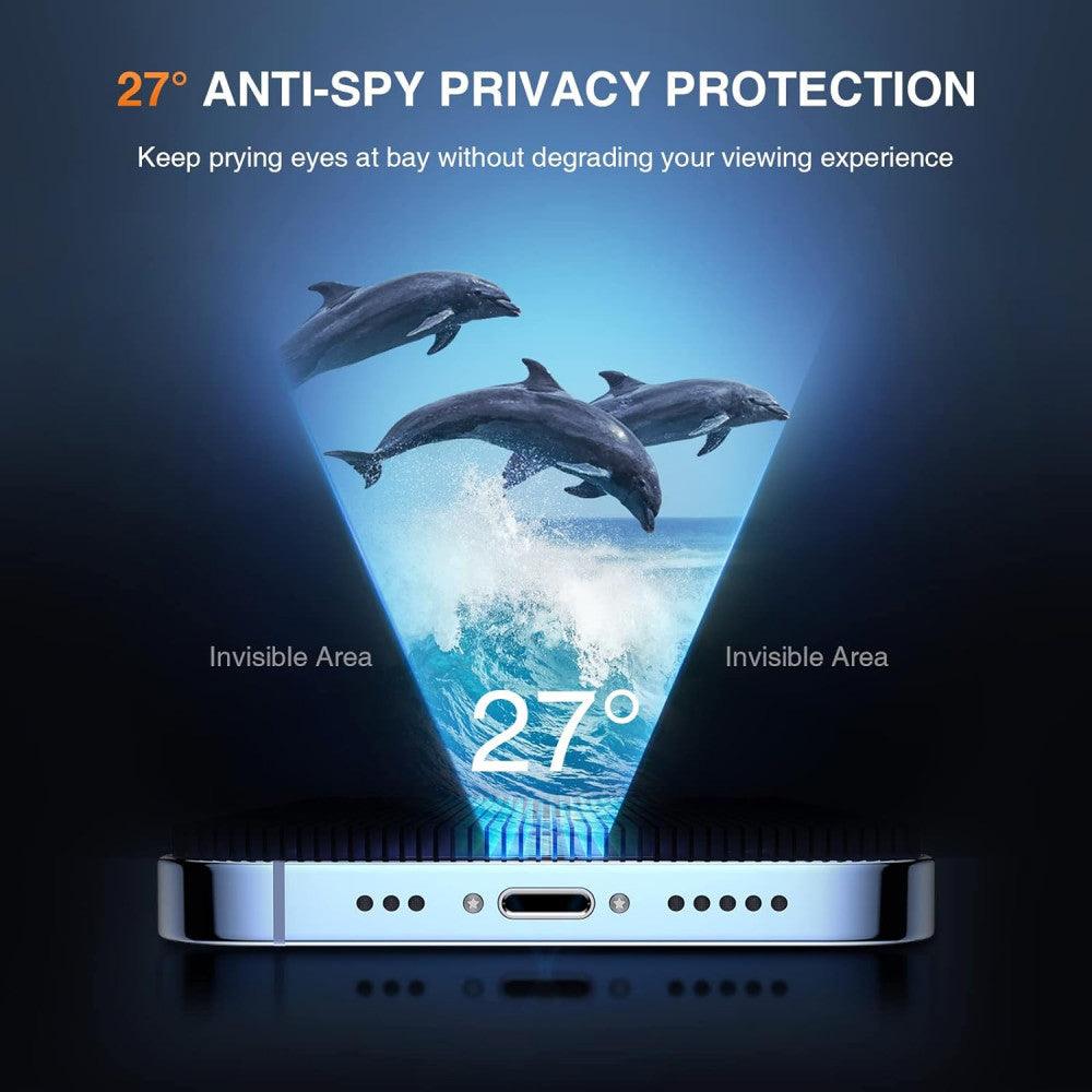 Privacy fólia iPhone 13 Pro Max/iPhone 14 Plus 6.7 hüvelykes készülékekhez - Outlet24