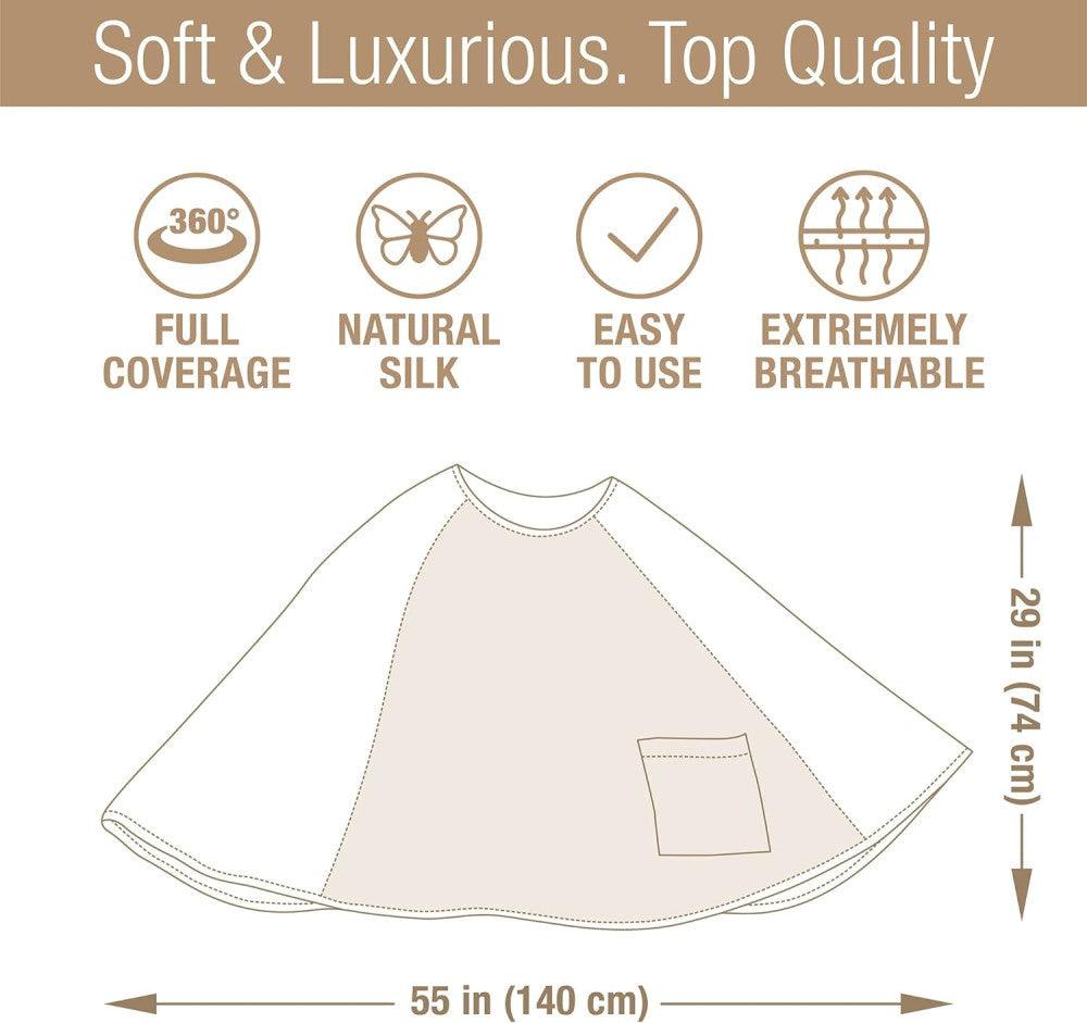 Szoptatós ruha kézműves luxus minőségű selyem - Outlet24