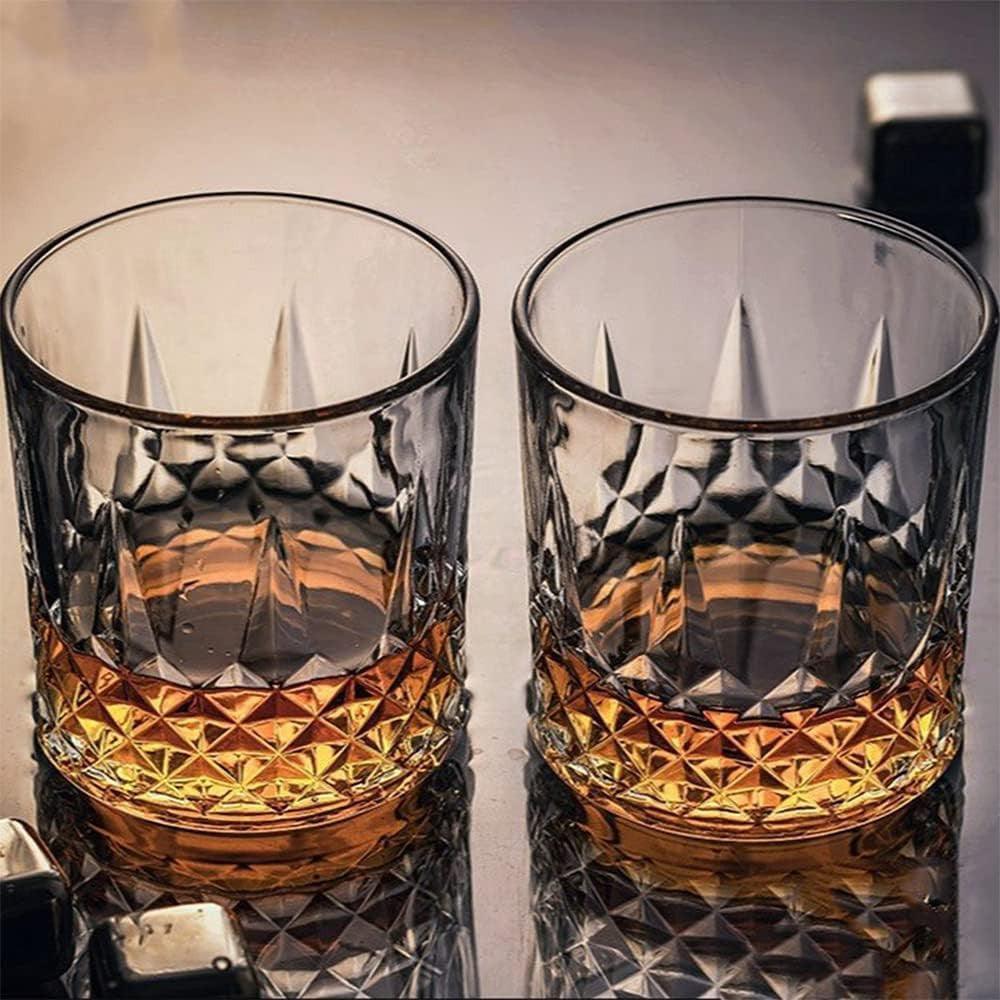SkySnow Whisky Poharak, 2 darabos szett, Régi Divatú Whisky Poharak, Kristály Üveg - Outlet24