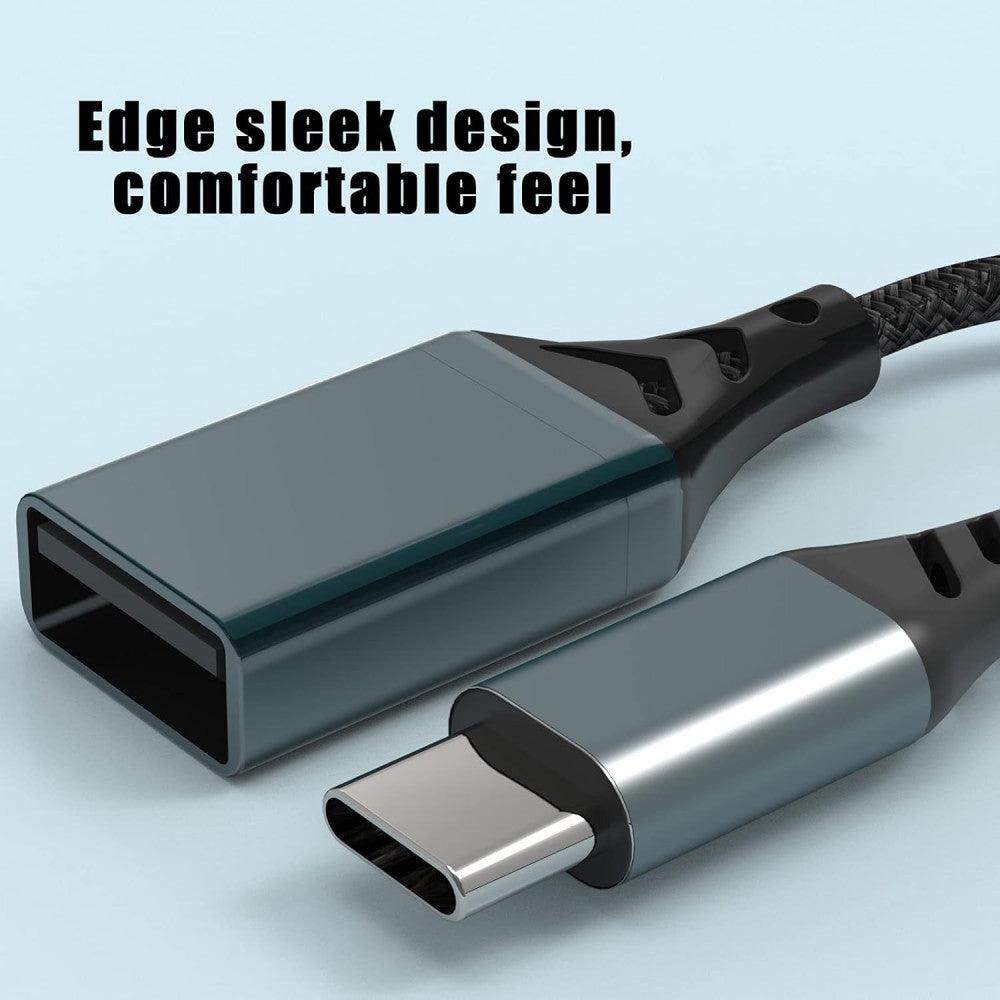 Targeal USB C - USB 2.0 Nylon Típusú C Töltőkábel, Kompatibilis PC, PS4/PS5, Xbox - Outlet24
