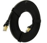 Ultra-Flexibilis CAT 8 Ethernet Kábel, RJ45 Internet Hálózati Kábel, 40-Gbps (4.0 Méter) Fekete - Outlet24