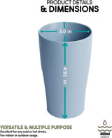 Zusammen 4 db 400 ml-es poharak, Egészséges Műanyagból, Mosogatógépben és Mikróban Használható - Outlet24