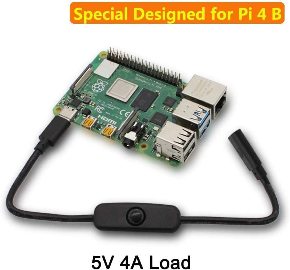 USB Type-C Férfi-Női Kapcsolós Tápkábel Raspberry Pi 4-hez - Outlet24