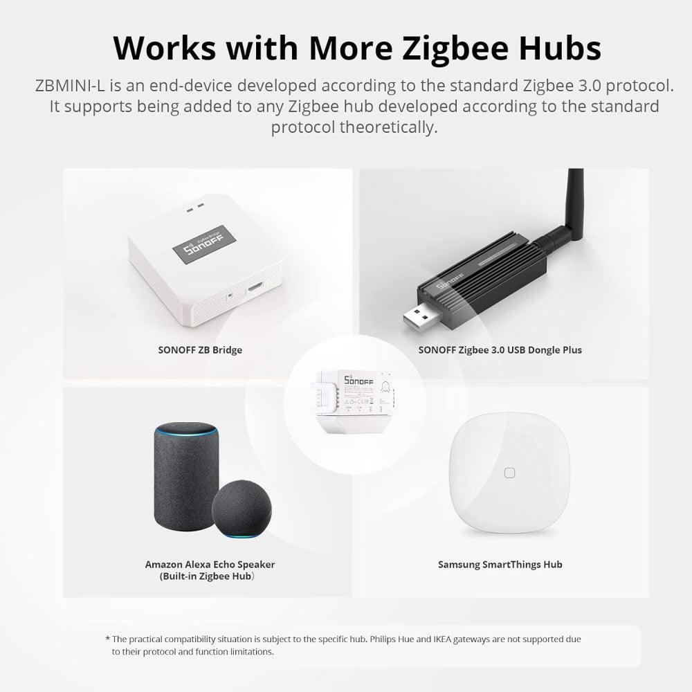 SONOFF ZBMINI-L Zigbee 3.0 Okos Világításkapcsoló, Alexa, SmartThings Hub és Google Home Kompatibilis Újracsomagolt termék - Outlet24