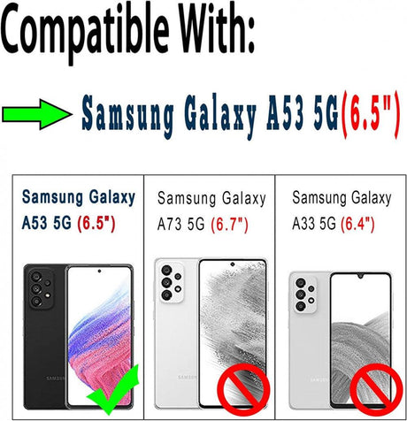 Samsung Galaxy A53 5G Mágneses TPU Bőr Tok - Kártyatartóval, Barna